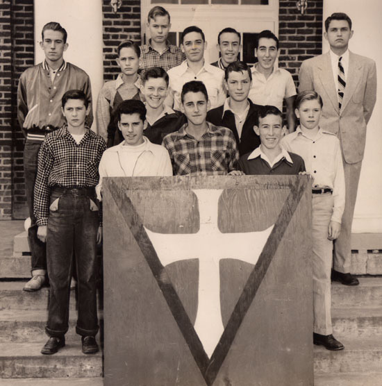 The Hi-Y Club at Scottsville High School, 1954