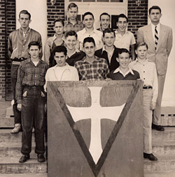 Hi-Y Club at Scottsville High School, 1954