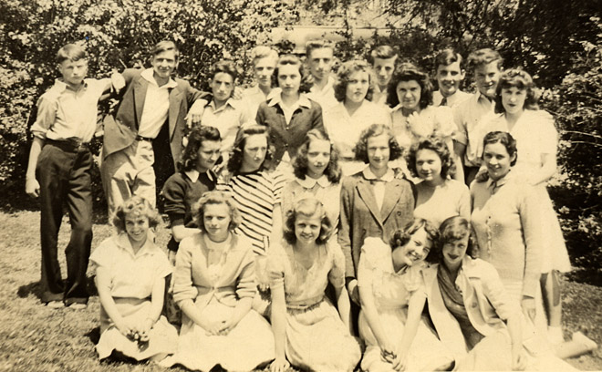 Tin Can Salvage Club, Scottsville High School, 1942