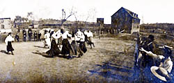 A Girls' Basketball Game at Brady School, 1906