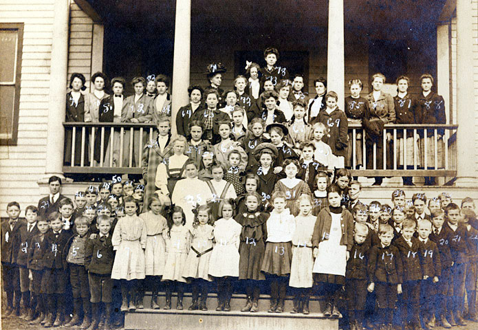 Scottsville's School on the Hill, 1908