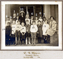 Second Grade at School on the Hill, 1922