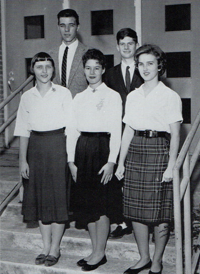 The Officers of the Scottsville  High School Class of 1963