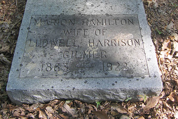 Marion Hamilton Gilmer Gravestone