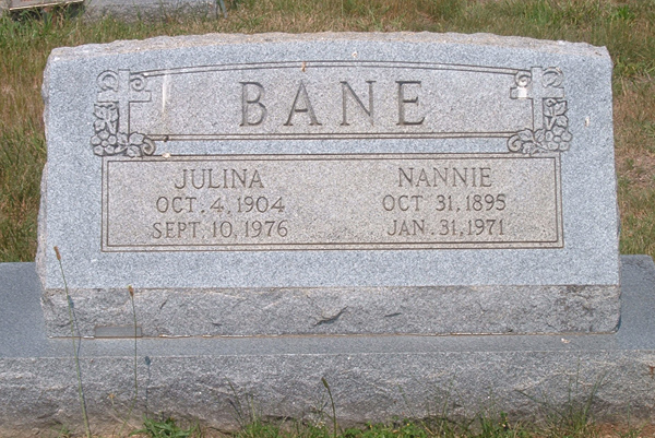Julina Bane and Nannie Bane