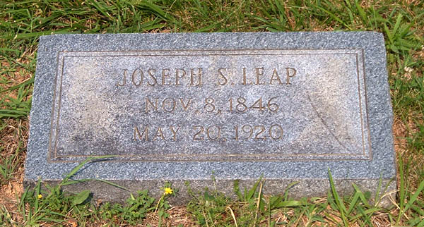 Joseph S. Leap Gravestone