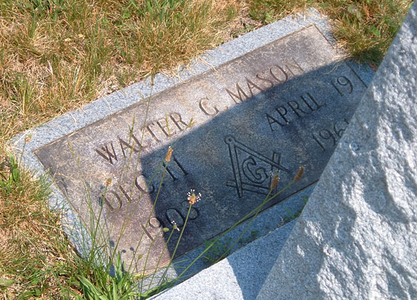 Walter G. Mason Gravestone