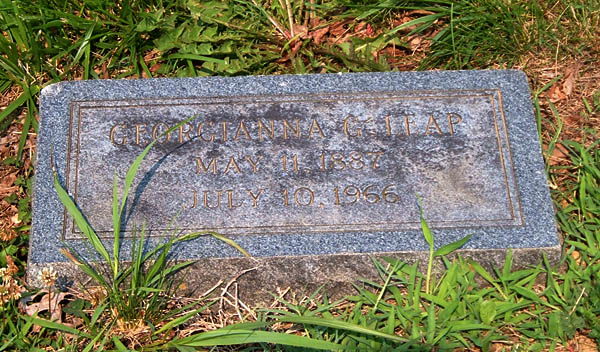 Georgianna G. Leap Gravestone
