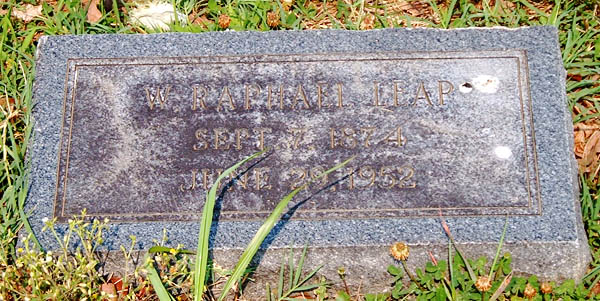 W. Raphael Leap Gravestone