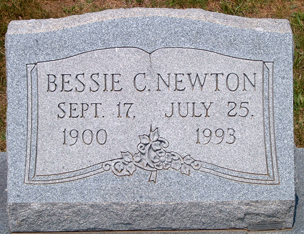 Bessie C. Newton Gravestone