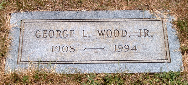 George L. Wood, Jr., Gravestone