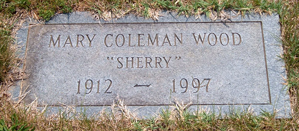 Mary Coleman 'Sherry' Wood