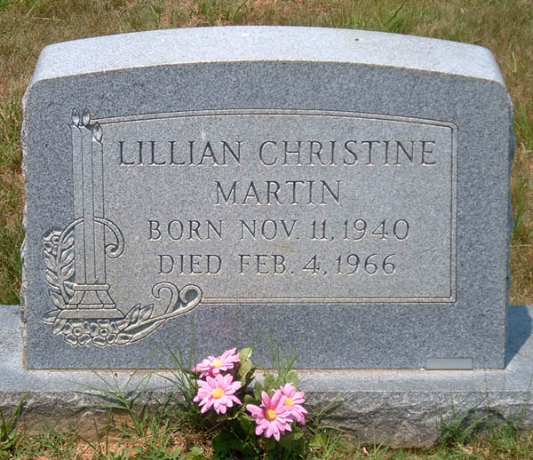 Lillian Christine Martin Gravestone