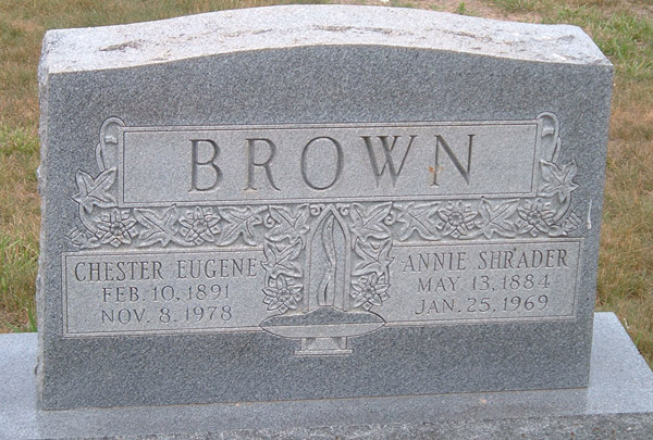 Chester Eugene Brown and Anne Shrader Brown