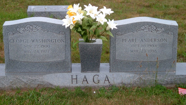George Washington Haga and Pearl Anderson Haga