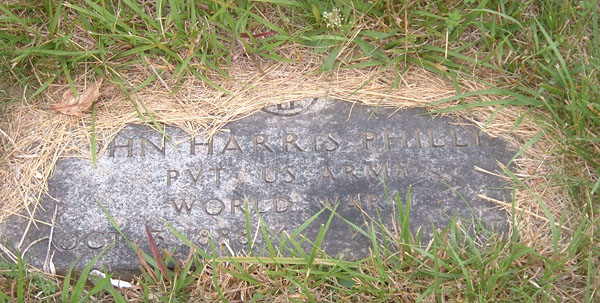 John Harris Phillips Gravestone