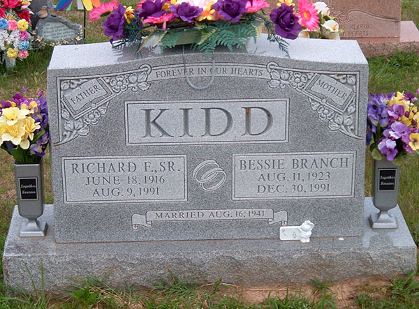 Richard F. Kidd, Sr., and Bessie Branch Kidd