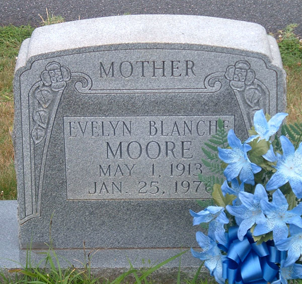 Evelyn Blanche Moore Gravestone