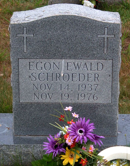 Egon Ewald Schroeder Gravestone