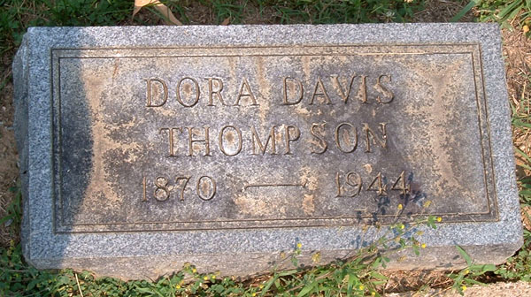Dora Davis Thompson Gravestone