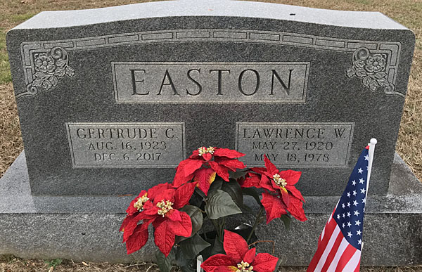 Lawrence Wallace Easton and Gertrude C. Easton
