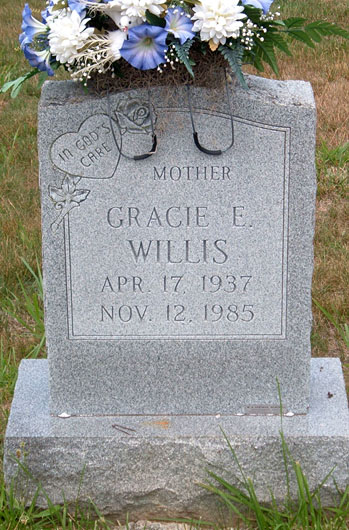 Gracie E. Willis Gravestone