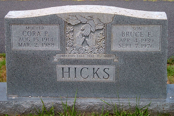 Bruce F. Hicks and Cora P. Hicks