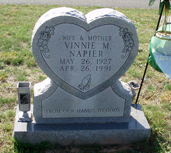 Vinnie M. Napier Gravestone