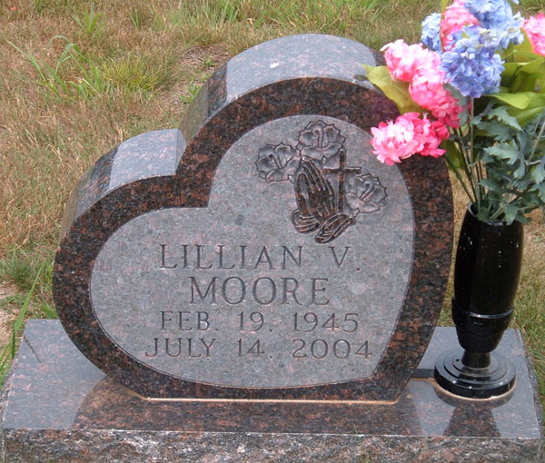 Lillian V. Moore Gravestone