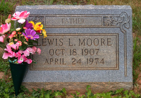 Lewis L. Moore Gravestone