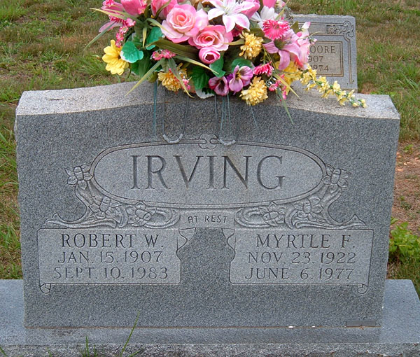 Robert W. Irving and Myrtle F. Irving