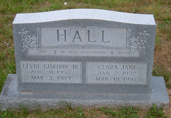 Clyde Gordon Hall, Jr., and Clara Jane Hall