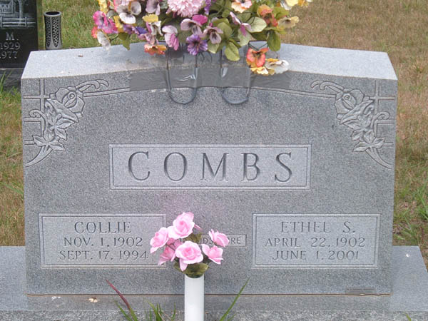 Collie Combs and Ethel S. Combs