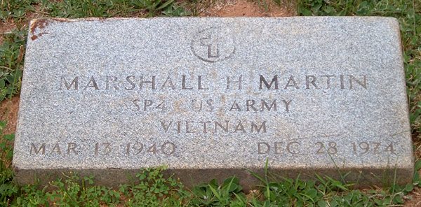 Marshall H. Martin Gravestone