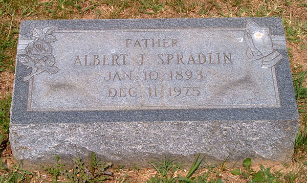 Albert J. Spradlin Gravestone
