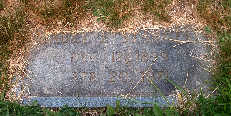 Mabel L. Stargell Gravestone