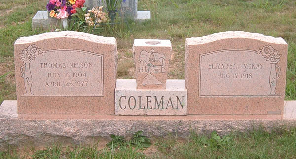 Elizabeth McKay Coleman and Thomas Nelson Coleman