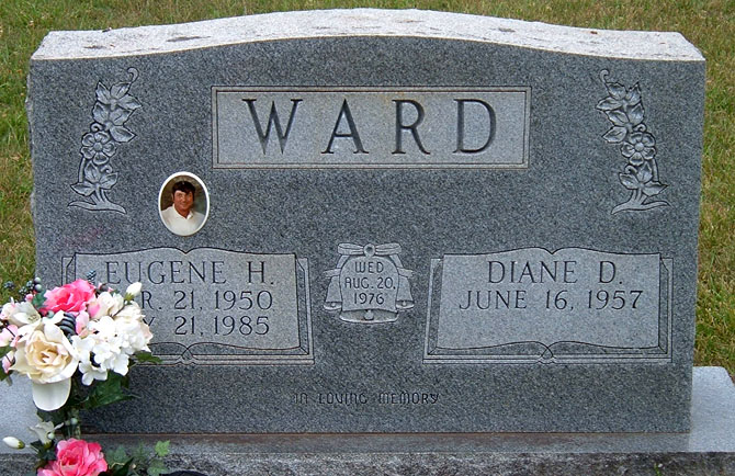 Eugene H. Ward and Diane D. Ward Gravestone