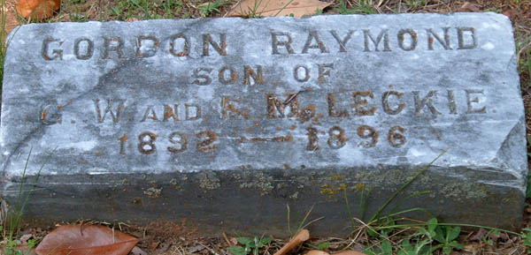 Gordon Raymond Leckie Gravestone