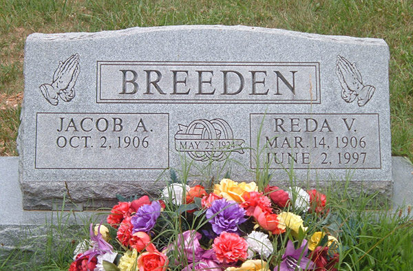 Jacob A. Breeden and Reda V. Breeden