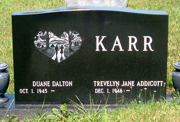 Duane Dalton Karr and Trevelyn Jane Addicott Karr