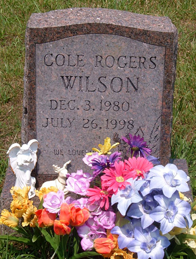 Cole Rogers Wilson Gravestone