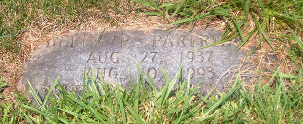 Betty P. Partridge Gravestone