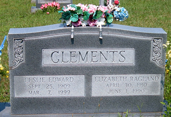 Leslie Edward Clements and Elizabeth Ragland Clements