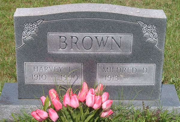 Harvey F. Brown and Mildred D. Brown 