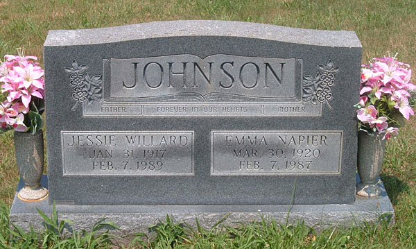 Jesse Willard Johnson and Emma Napier Johnson
