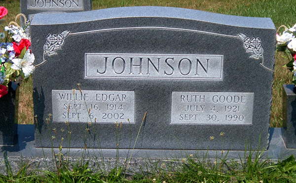 Willie Edgar Johnson and Ruth Goode Johnson