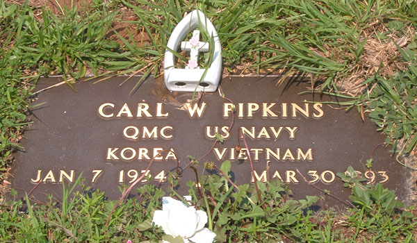 Carl W. Pipkins Gravestone