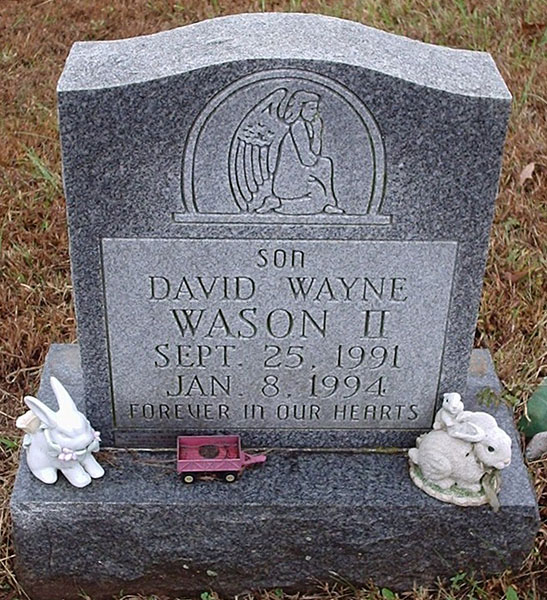 David Wayne Wason, II, Gravestone