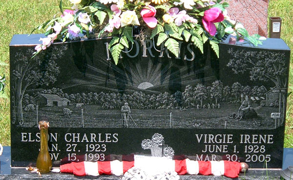 Elson Charles Morris and Virgie Irene Morris Gravestone